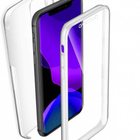 husa fata spate iPhone 11, transparenta