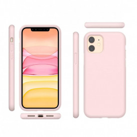 Husa protectie iPhone 11, ultra slim, silicon Dusty Roz, interior din microfibra, protectie camera, protectie ecran - Img 4