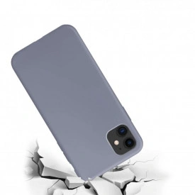 Husa protectie iPhone 11, ultra slim, silicon Gri, interior din microfibra, protectie camera, protectie ecran - Img 5