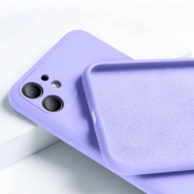 husa mov iphone 11 protectie camera silicon catifea