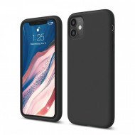 Husa protectie iPhone 11, ultra slim, silicon Negru, interior din microfibra, protectie camera, protectie ecran