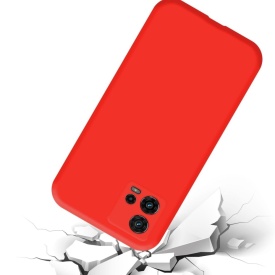 Husa protectie pentru Motorola Moto G84, slim, silicon Rosu cu interior din microfibra, protectie camera, protectie ecran - Img 5