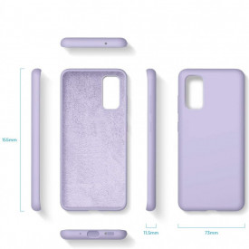 husa mov SAMSUNG A02S silicon si catifea planetphone