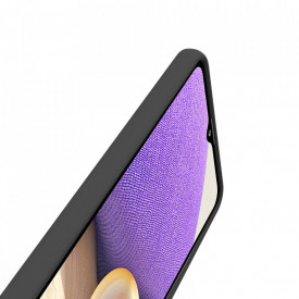 husa neagra SAMSUNG A32 4G silicon si catifea planetphone