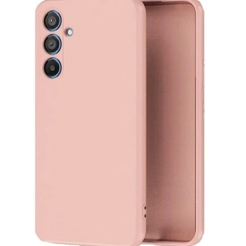 Husa protectie Samsung A34, ultra slim, silicon Roz, cu interior de catifea, protectie camera