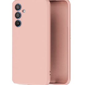 Husa protectie Samsung A54, ultra slim, silicon Roz, cu interior de catifea, protectie camera