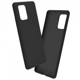 Husa protectie Samsung Galaxy S10 Lite, ultra slim, silicon Negru, interior din microfibra - Img 2