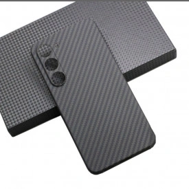Husa protectie din Kevlar pentru Samsung Galaxy S23, din Fibra de Carbon, isag