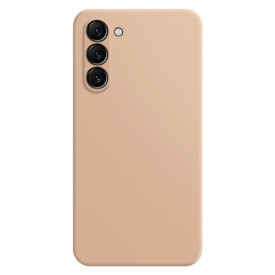 Husa protectie Samsung Galaxy S23, ultra slim, silicon Roz, cu interior de catifea, protectie camera