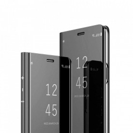 Husa Protectie Samsung Galaxy S9, Flip Cover, Clear View Mirror, Negru - Img 2