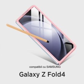 husa samsung z fold 4 cu s pen roz planetphone