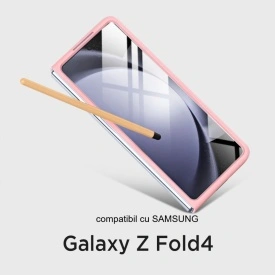 husa samsung z fold 4 cu s pen roz planetphone