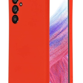 Husa Samsung A15 Silicon Mat Ultra Slim Rosu - Protectie Camera