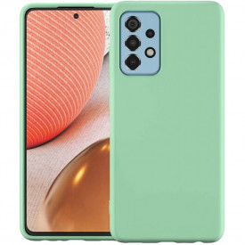 husa silicon si catifea tip alcantara verde samsung a52, a52 5g planetphone 2