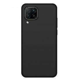 husa silicon catifea NEGRU samsung galaxy A12 planetphone