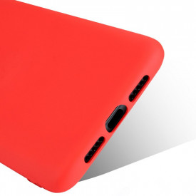 husa silicon catifea rosu samsung galaxy A22 planetphone