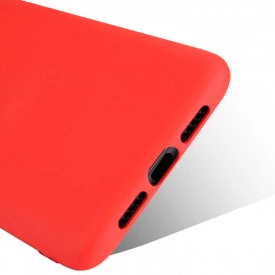 husa silicon catifea rosu samsung galaxy A22 planetphone