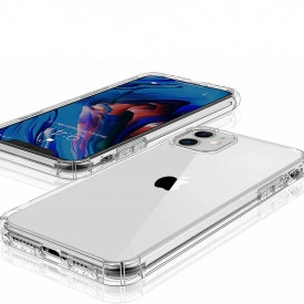 Husa slim transparenta Apple iPhone 11, antisoc, colturi intarite, silicon antialunecare - Img 3