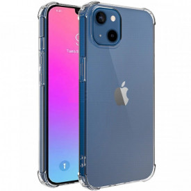 Husa slim transparenta Apple iPhone 13, antisoc, colturi intarite, silicon antialunecare