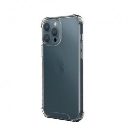 Husa slim transparenta Apple iPhone 13 Pro Max, antisoc, colturi intarite, silicon antialunecare