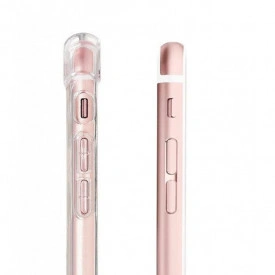 Husa slim transparenta Apple iPhone 7 Plus / 8 Plus antisoc, colturi intarite, silicon antialunecare - Img 3