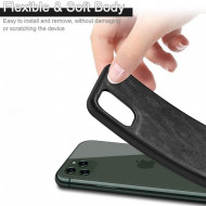Husa X-Level iPhone 11 Pro din silicon si piele ecologica Luxury Leather, Negru - Img 4