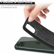 Husa X-Level iPhone 11 Pro din silicon si piele ecologica Luxury Leather, Negru - Img 4