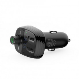 Modulator Auto FM car kit, Incarcator Auto fast Kaku®, Handsfree, Mp3 Player, display LCD, Premium, Negru - Img 3