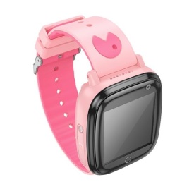 Ceas SmartWatch, pentru copii, Hoco (Y100) - BT 5.0, Multifunction + telefon, NanoSIM, 680mAh, Multilanguage, PINK - Img 3