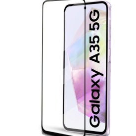 Folie protectie din sticla compatibila cu Samsung Galaxy A35, full glue, full size, lipici pe tot ecranul