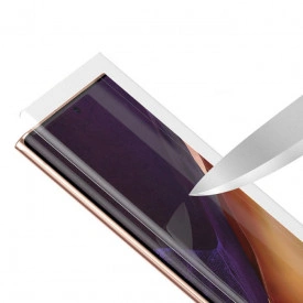Folie Sticla protectie ecran Cu Gel Nano UV Samsung Galaxy NOTE 20 Ultra, full glue, lipici pe tot ecranul - Img 2