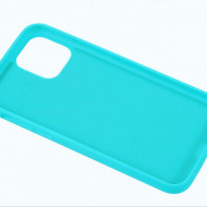 husa silicon catifea iphone 11 turcoaz,