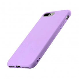 Husa iPhone 7 Plus / iPhone 8 Plus, ultra slim silicon, interior din catifea, Mov - Img 2