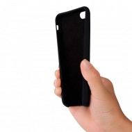 Husa iPhone 7 silicon+microfibra Negru - Img 4