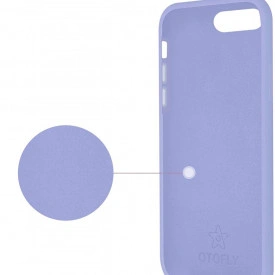 Husa iPhone 7, ultra slim silicon, interior din catifea, Mov - Img 5