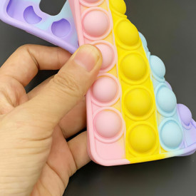 husa antistres multicolor pop up roz iphone xr planetphone 