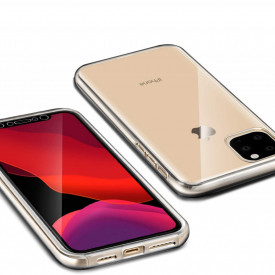 husa fata spate iphone 11 pro, transparenta