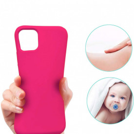 Husa protectie iPhone 11, ultra slim, silicon Roz Neon, interior din microfibra, protectie camera, protectie ecran - Img 6