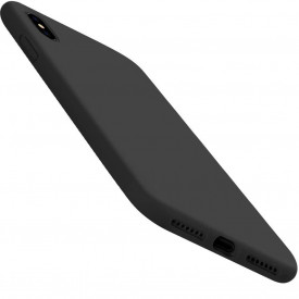 Husa protectie iPhone XS Max, ultra slim, silicon Negru, interior din microfibra - Img 3