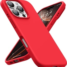 husa rosie iphone 16 pro max silicon si catifea planetphone