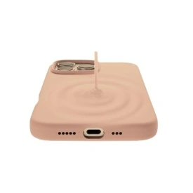 husa iphone 16 pro roz silicon si catifea planetphone