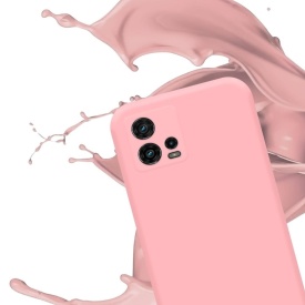 Husa protectie pentru Motorola Moto G84, slim, silicon Roz cu interior din microfibra, protectie camera, protectie ecran - Img 3