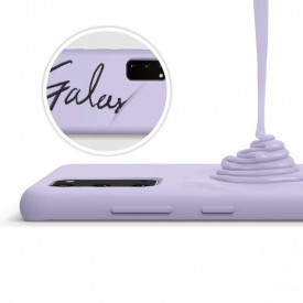 husa mov SAMSUNG A02S silicon si catifea planetphone