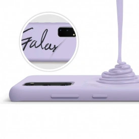 husa mov SAMSUNG A02S silicon si catifea planetphone