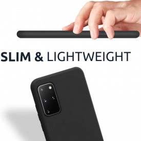 Husa protectie Samsung Galaxy S10 Lite, ultra slim, silicon Negru, interior din microfibra - Img 3
