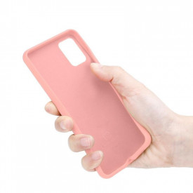 Husa protectie Samsung Galaxy S20 FE, ultra slim, silicon Roz, cu interior de catifea, protectie camera - Img 6