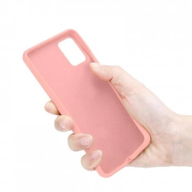 Husa protectie Samsung Galaxy S20 FE, ultra slim, silicon Roz, cu interior de catifea, protectie camera - Img 6