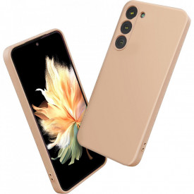 husa silicon si catifea samsung s23 roz planetphone