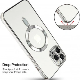 husa iphone 14 pro magsafe transparenta margini argnitii planetphone