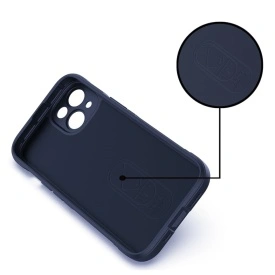Husa protectie Wave style, compatibila cu iPhone 16, antisoc, silicon Bleumarin, interior din microfibra, anti-alunecare, protectie camera, protectie ecran - Img 5